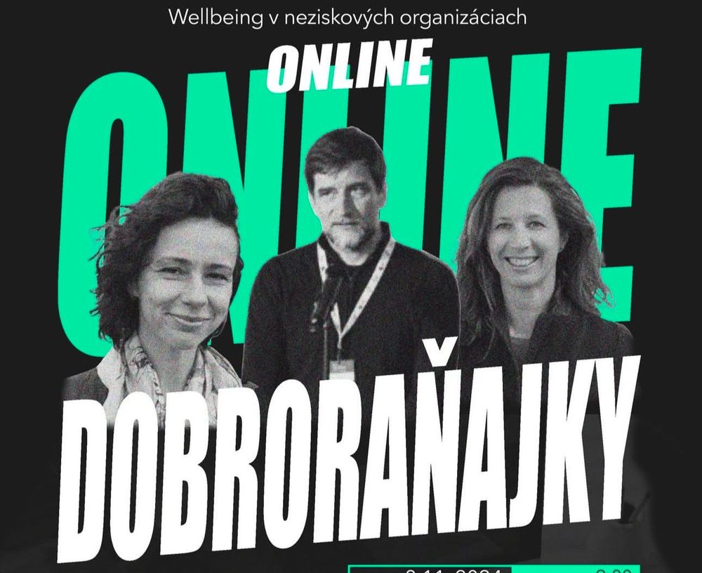ONLINE Dobro Raňajky: Well-being v neziskových organizáciách image
